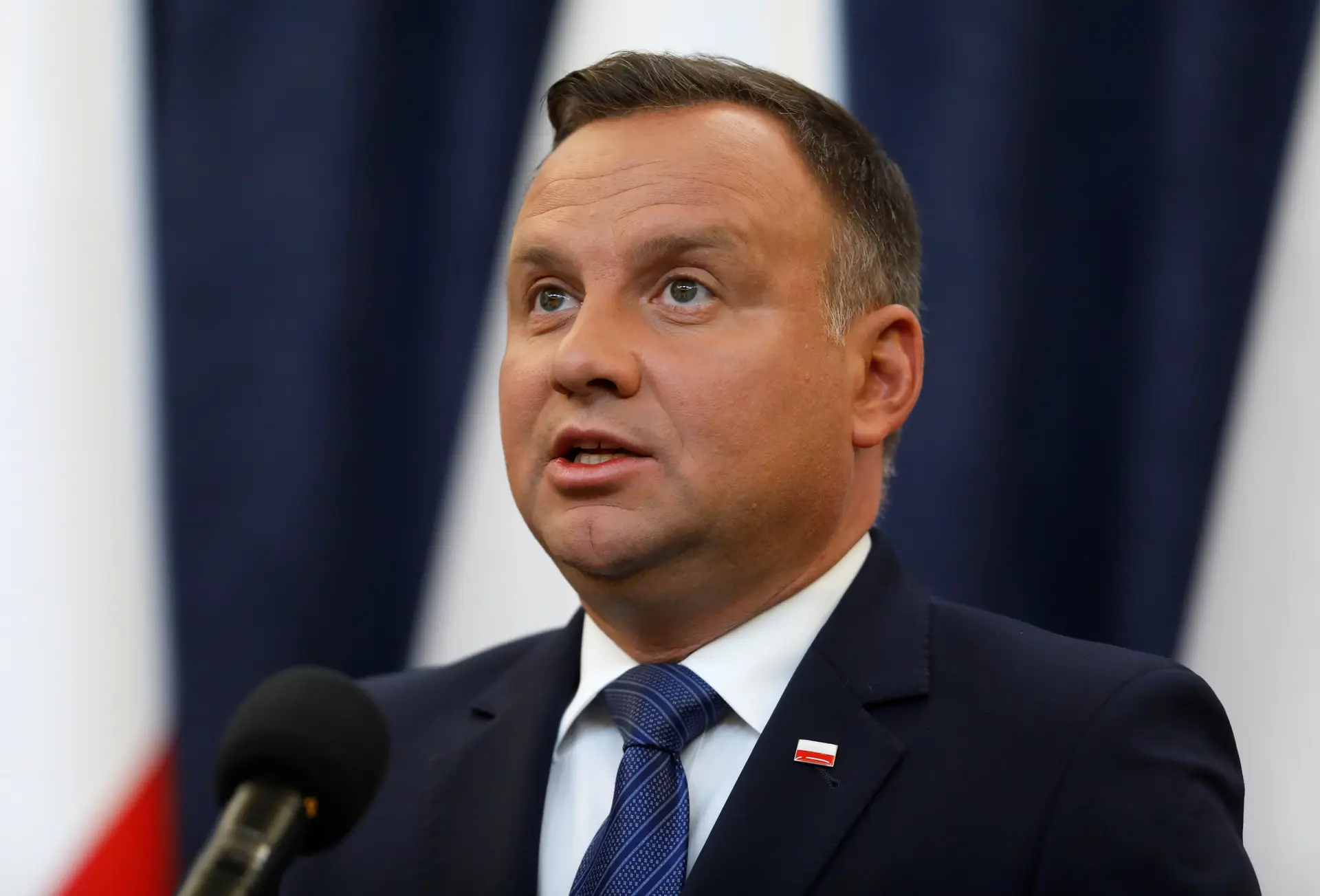 O presidente polaco, Andrzej Duda.