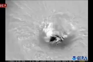 O furacão Florence visto do espaço