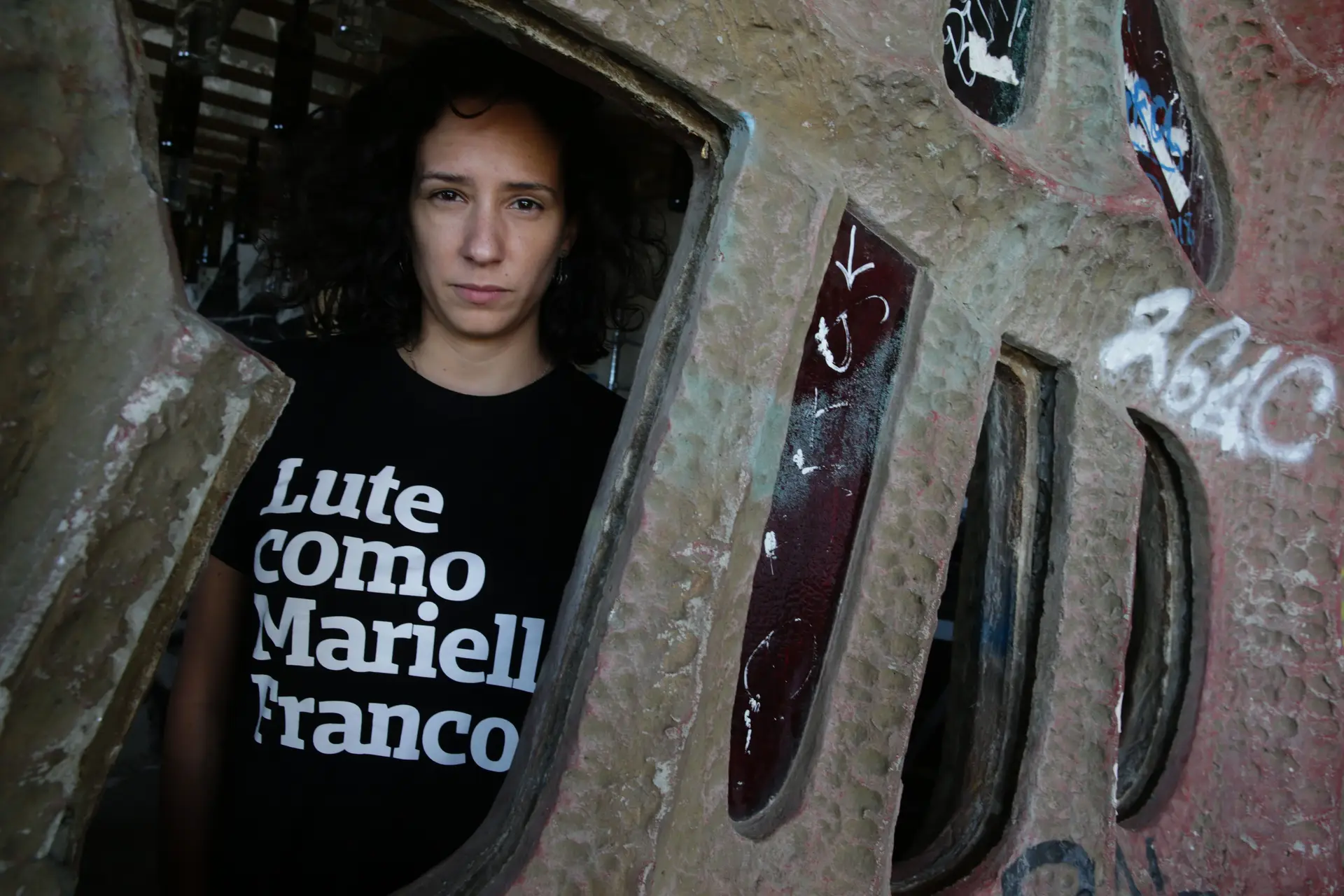 A viúva da ativista brasileira Marielle Franco, Mônica Benício