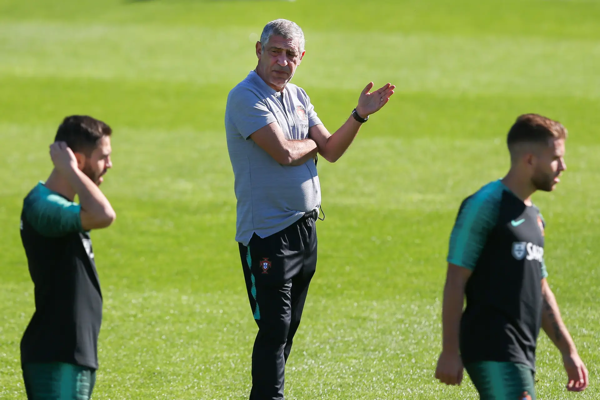 Selecção portuguesa treina em Chorzow na véspera do jogo com a Polónia