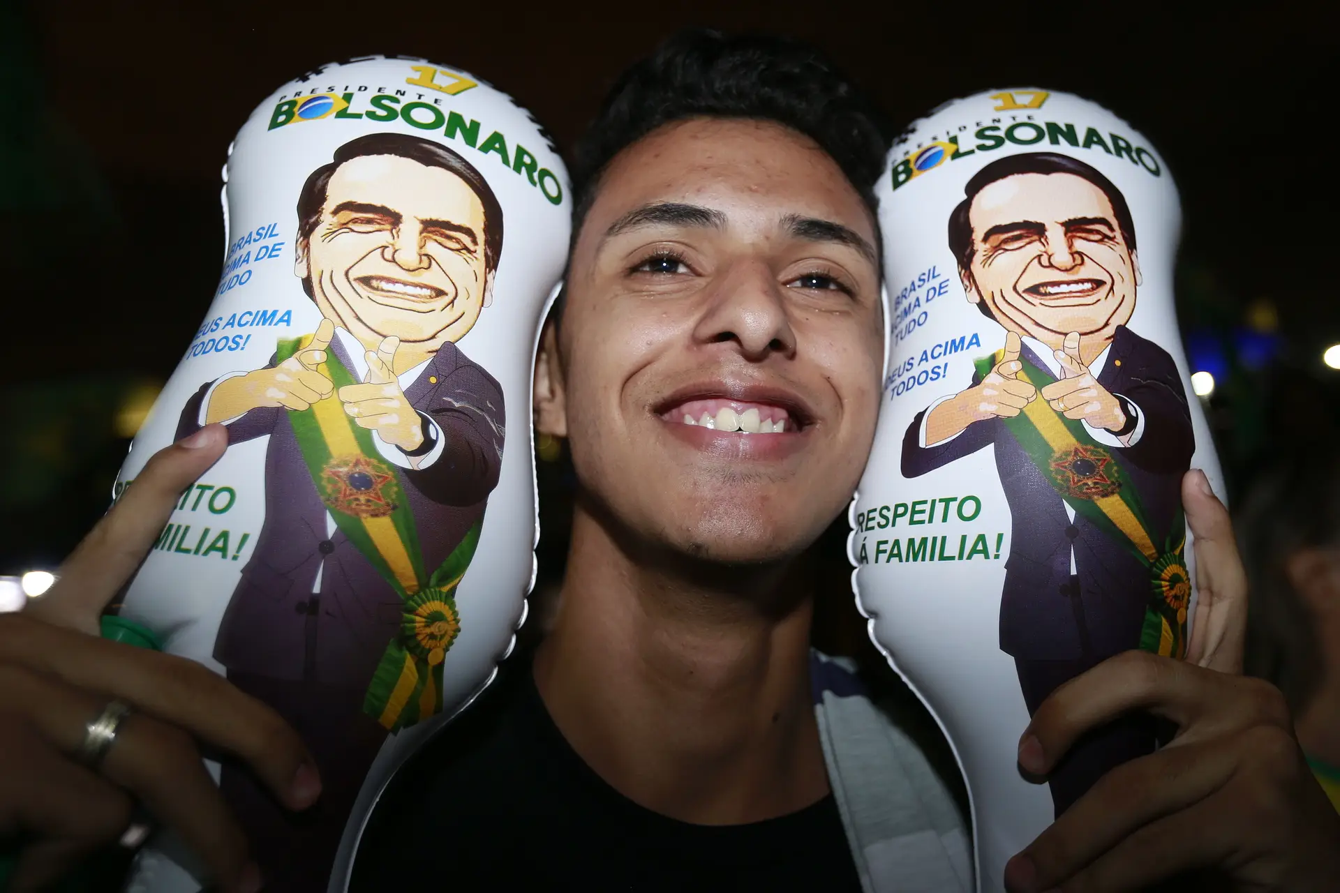 A festa dos apoiantes de Bolsonaro
