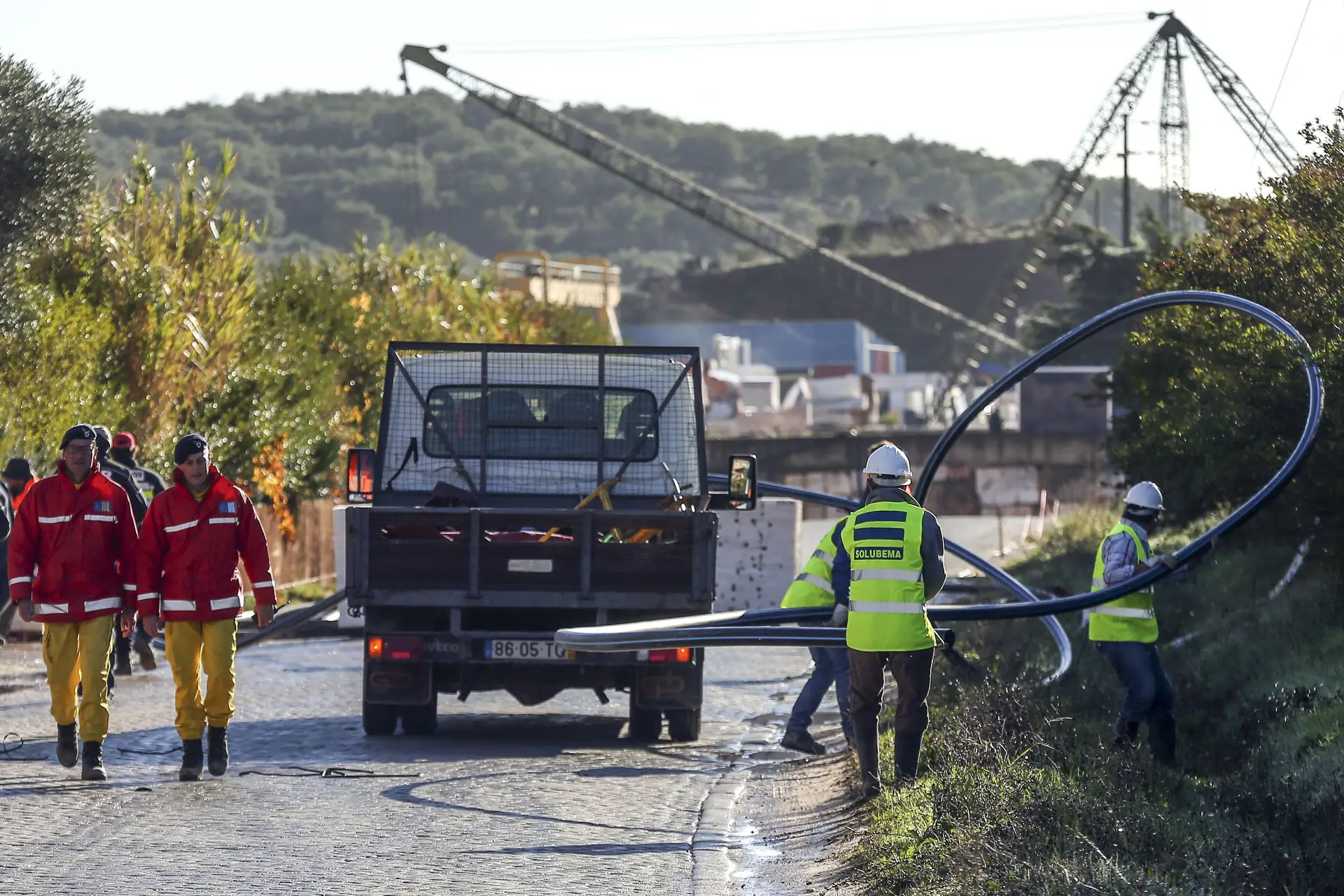 Operações em Borba prosseguem pelo 10.º dia com reforço da bombagem de água