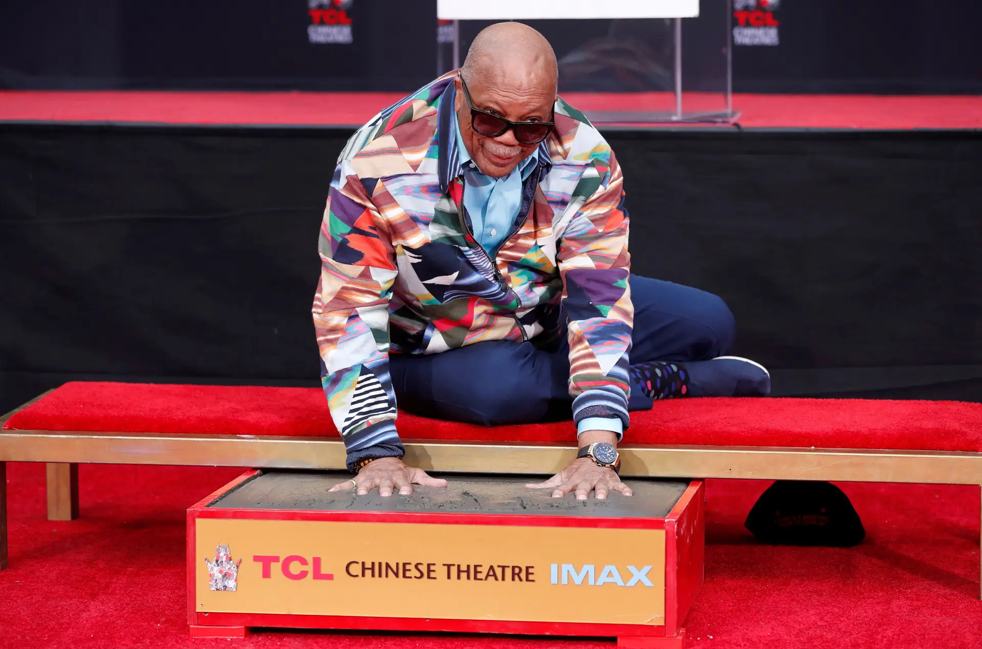 Quincy Jones distinguido em Hollywood