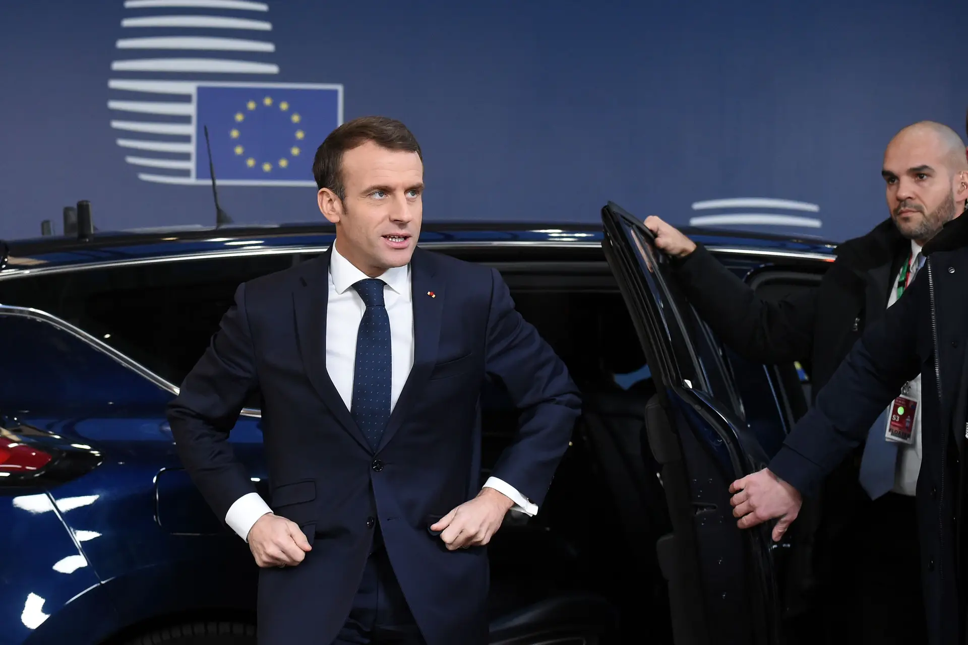 O Presidente francês Emmanuel Macron