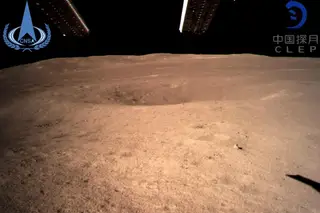A primeira foto do lado oculto da Lua