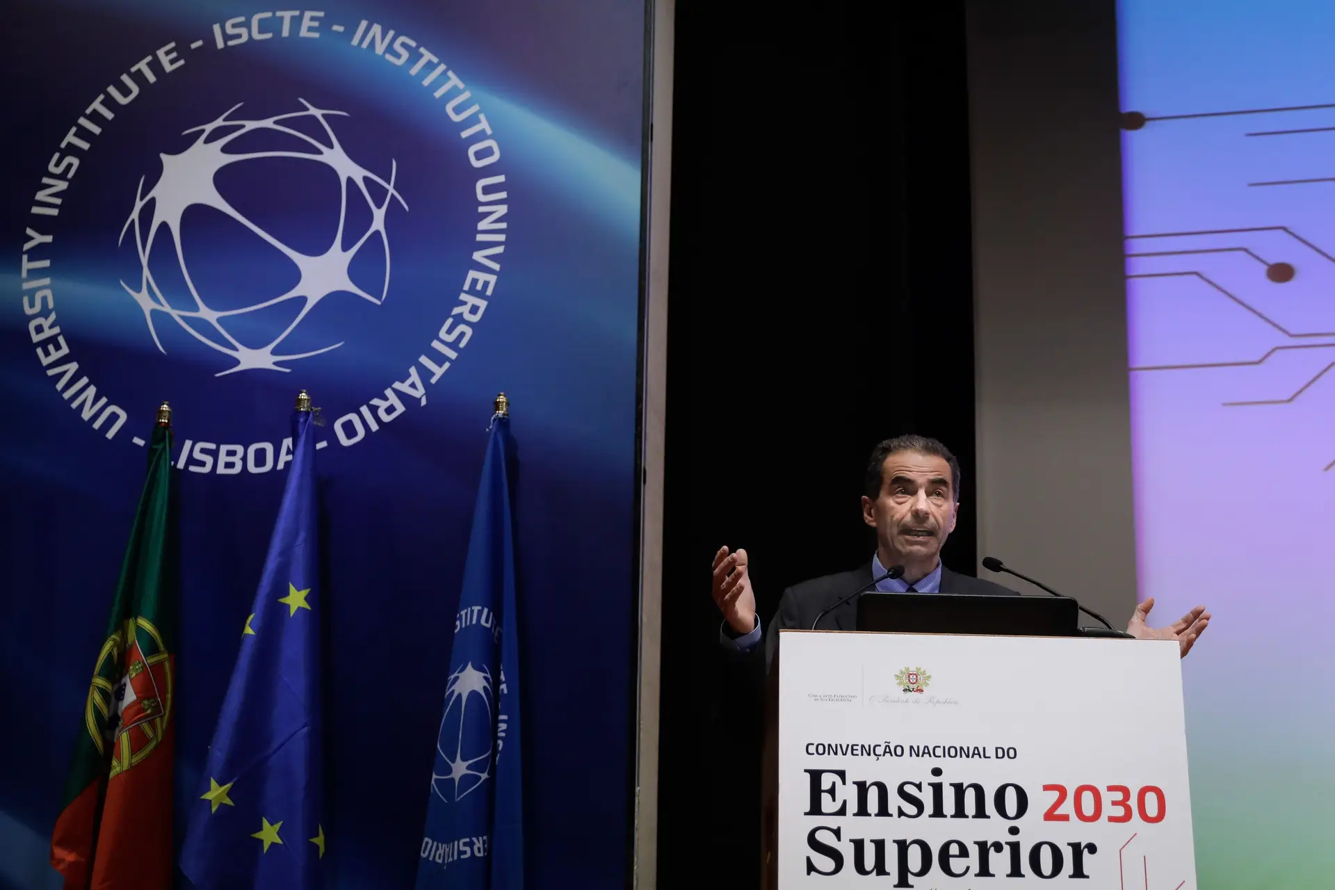 O ministro da Tecnologia, Ciência e Ensino Superior, Manuel Heitor, no arranque da Convenção Nacional do Ensino Superior 20/30