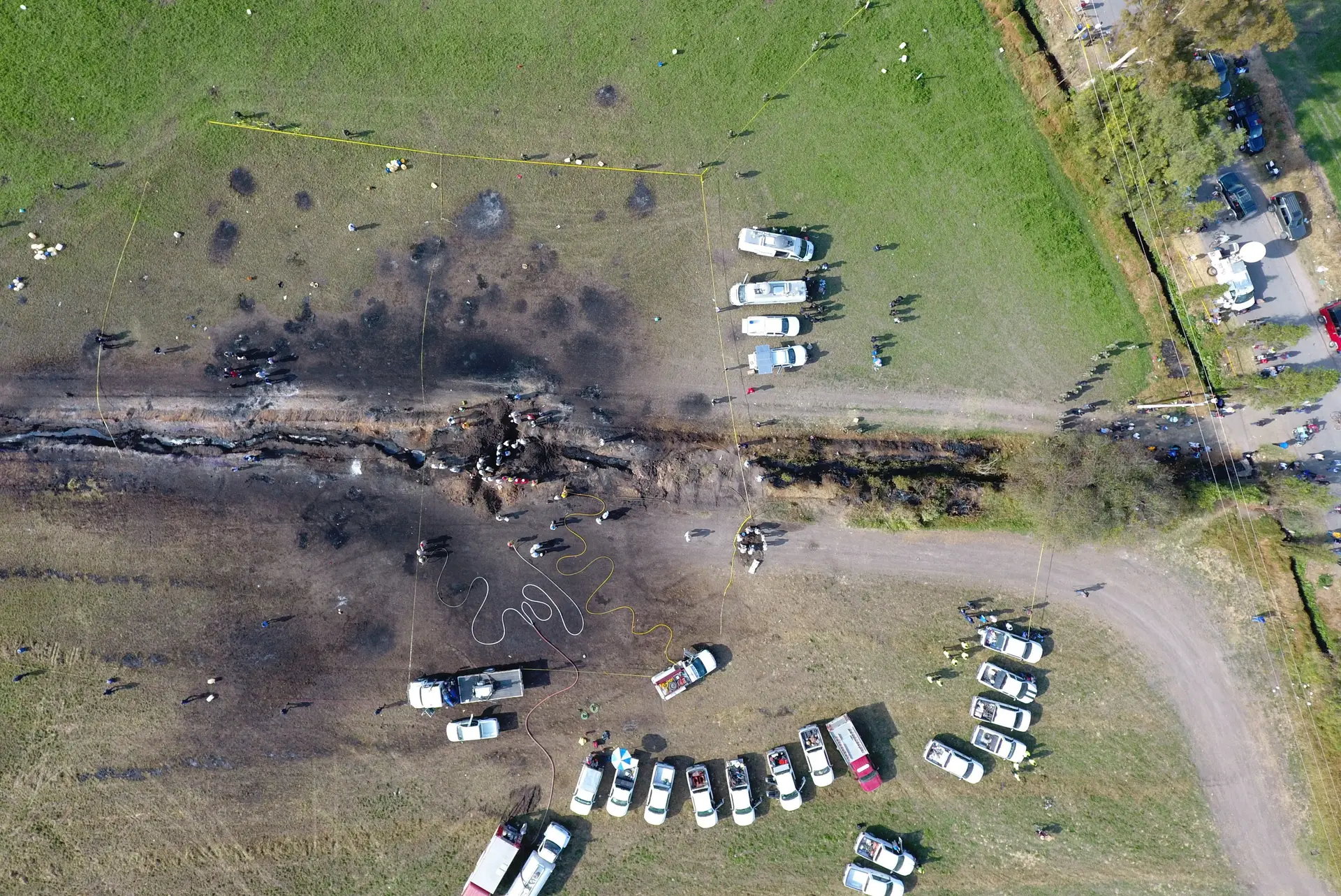 Balanço de mortos em incêndio num oleoduto no México sobe para 117