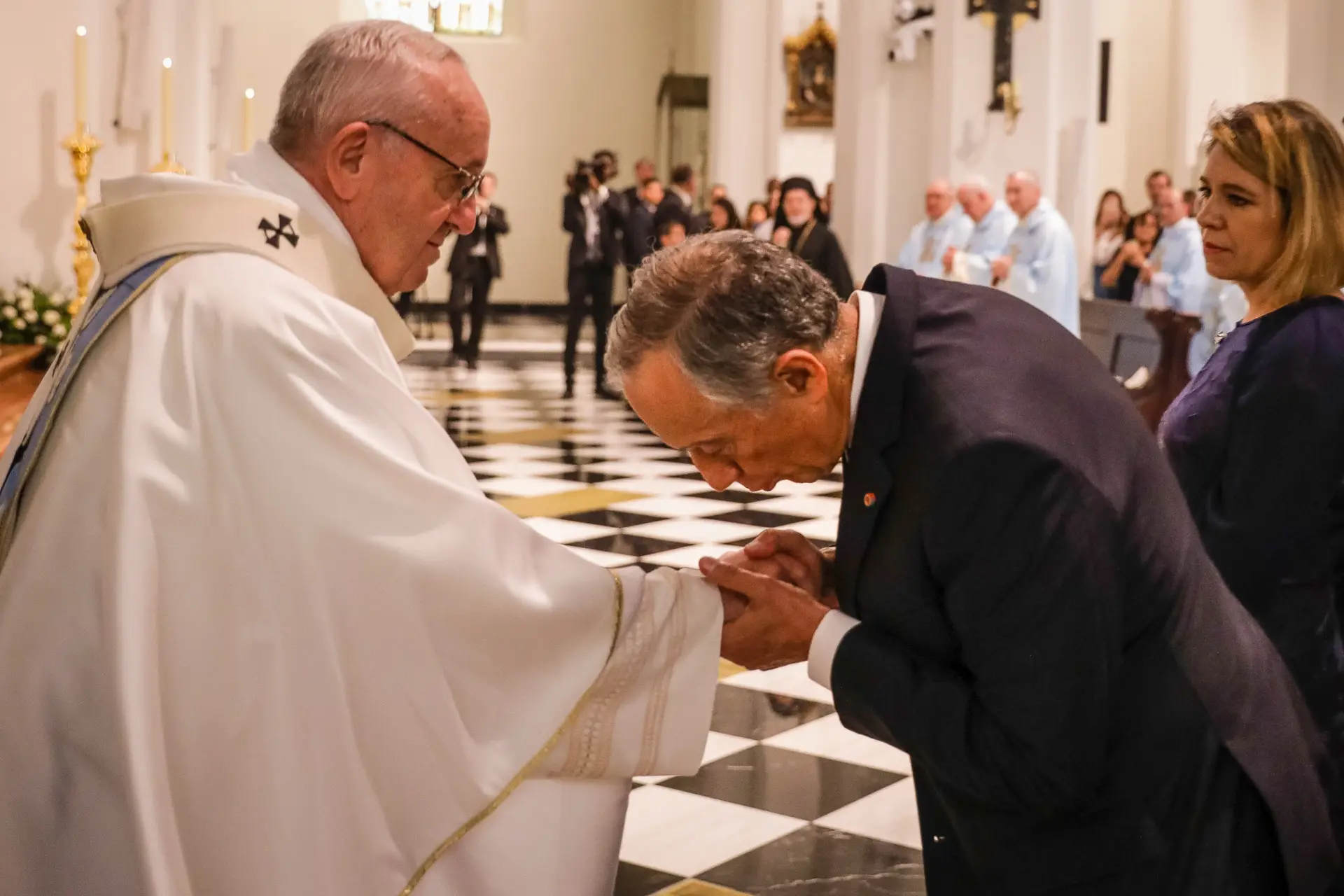 Marcelo conversou com Papa durante missa na Cidade do Panamá