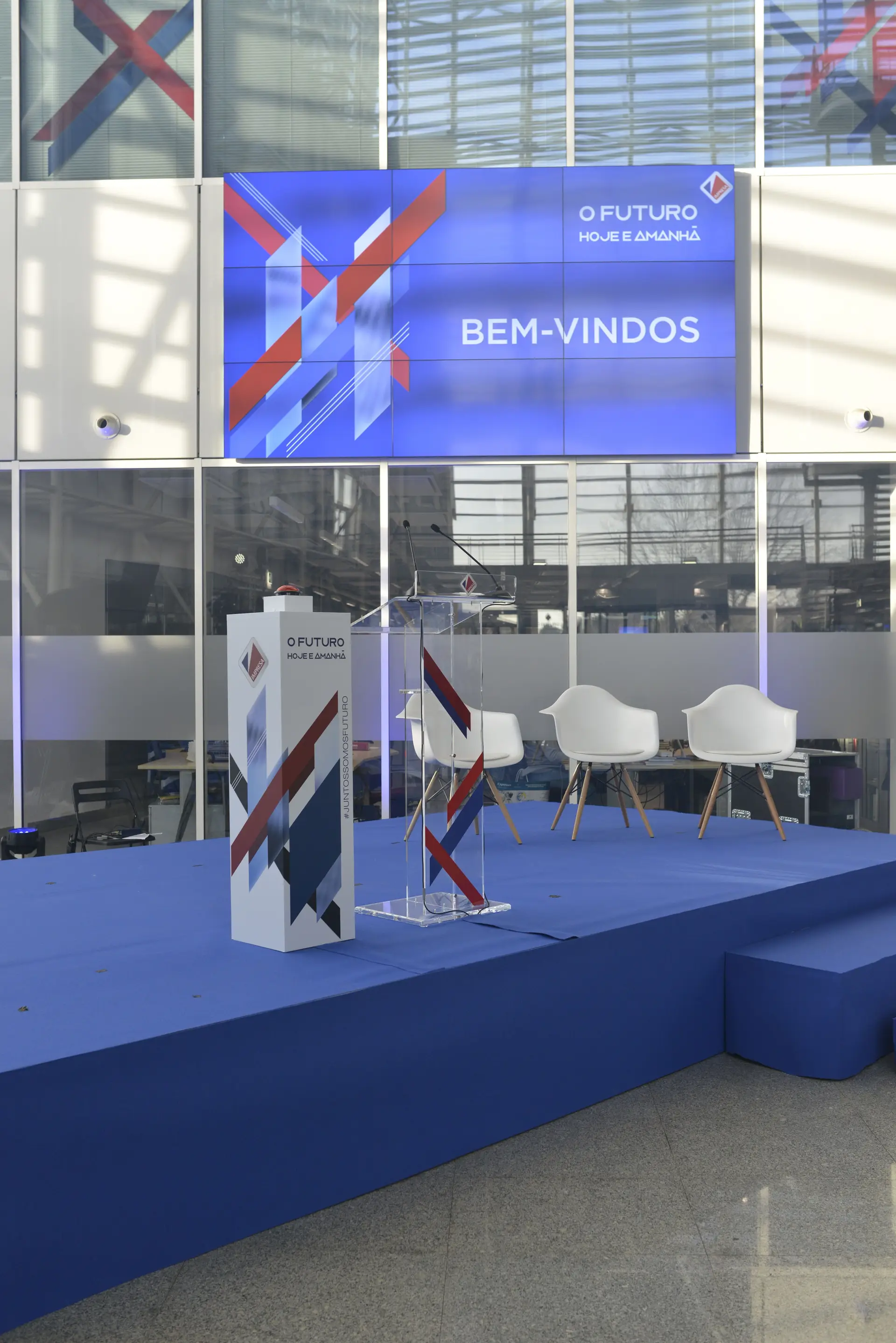 Marcelo na inauguração da nova casa da SIC