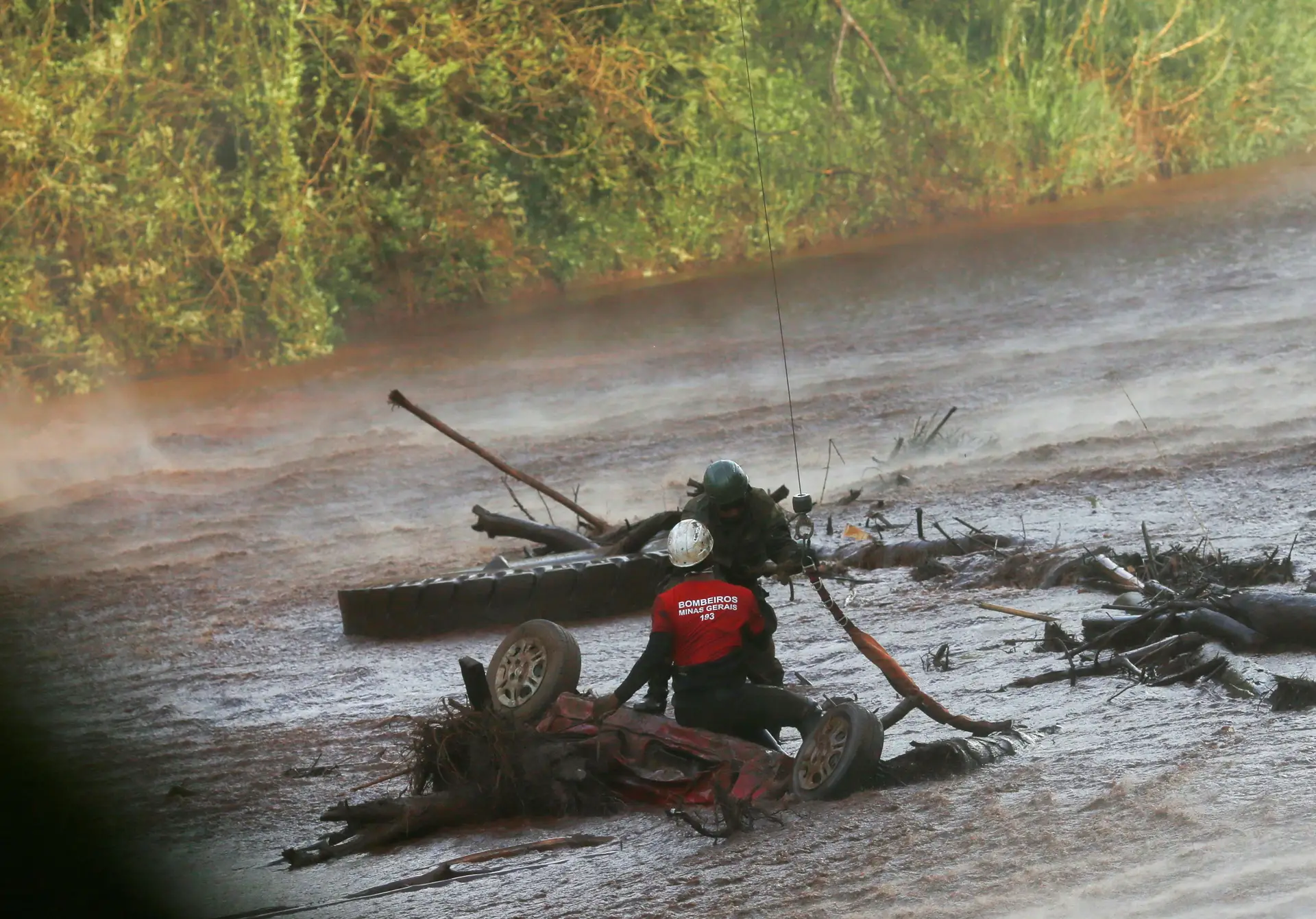 Cerca de 300 quilómetros de rio contaminados devido ao desastre de Brumadinho