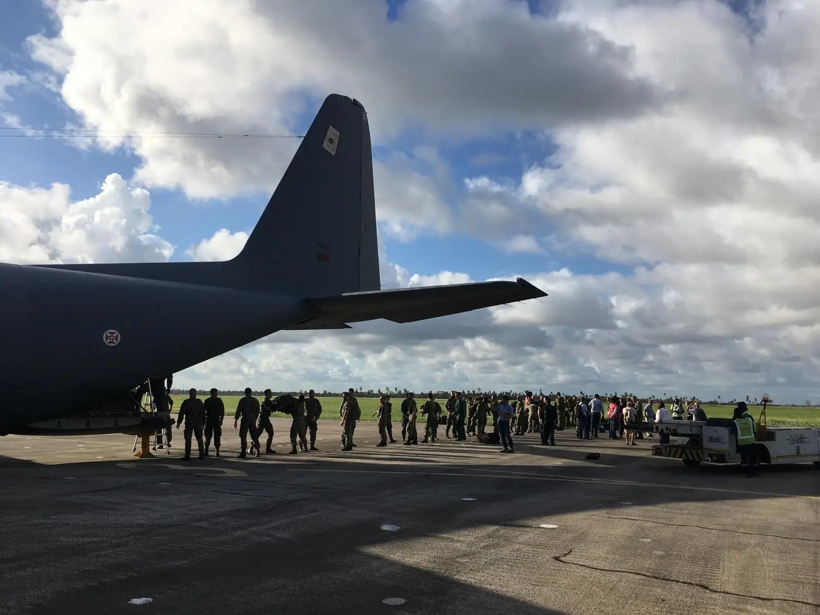 Primeiro avião português com apoio chegou à Beira