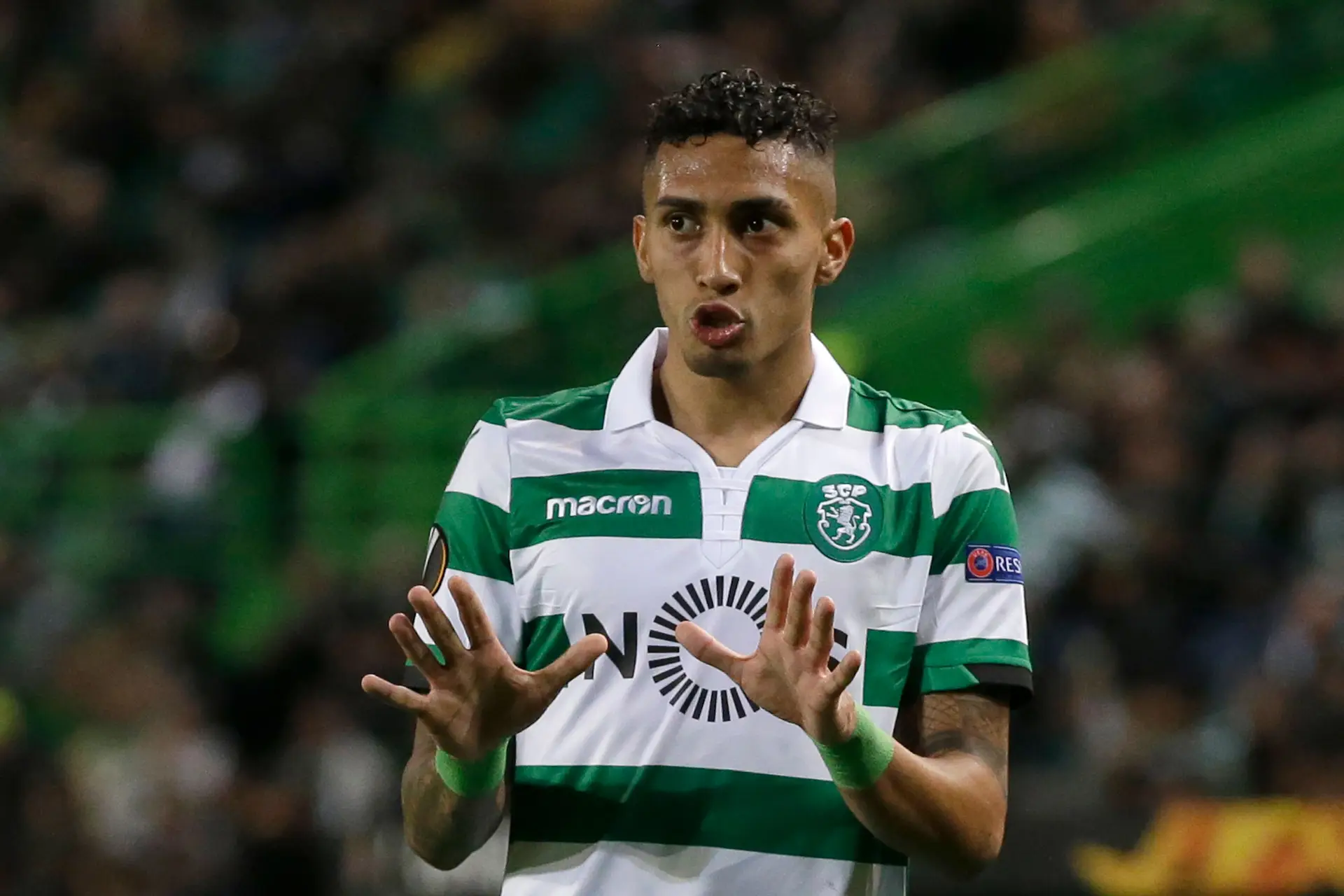 Raphinha de regresso aos treinos no Sporting