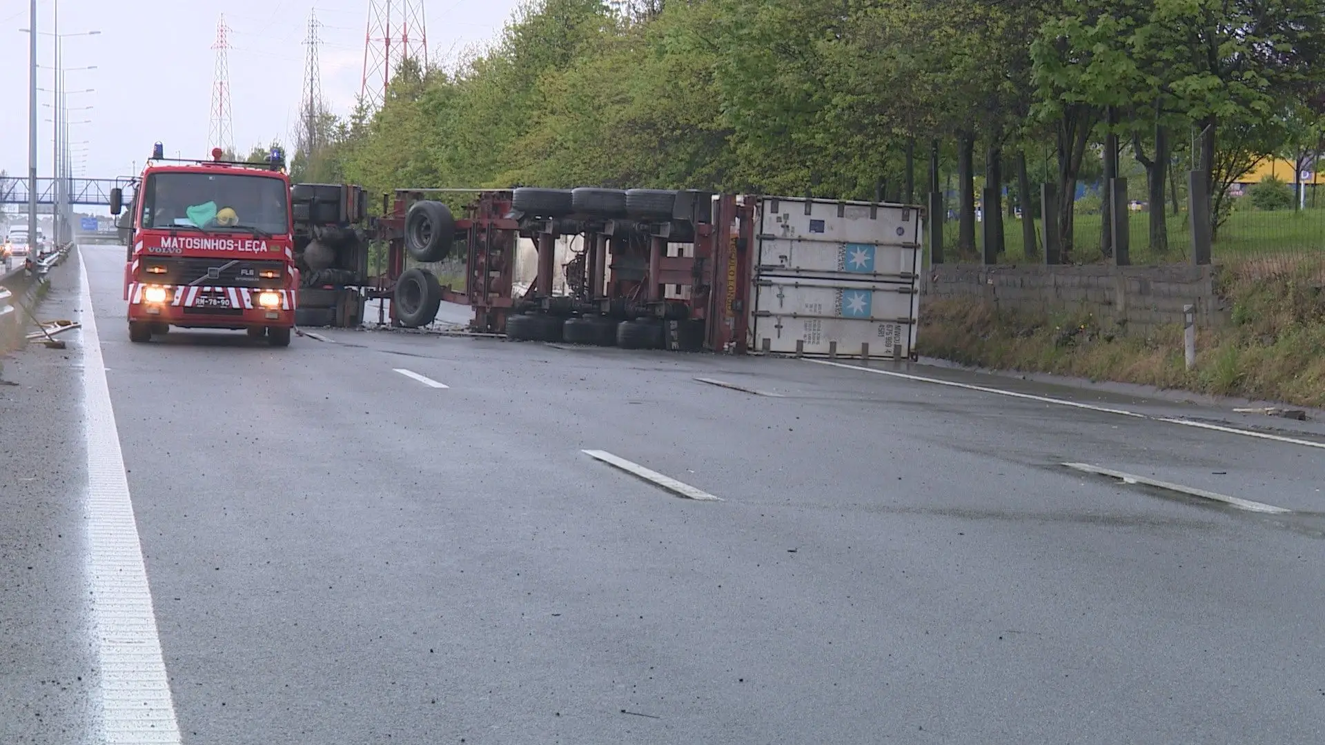 A28 condicionada entre Matosinhos e Leça da Palmeira devido a despiste