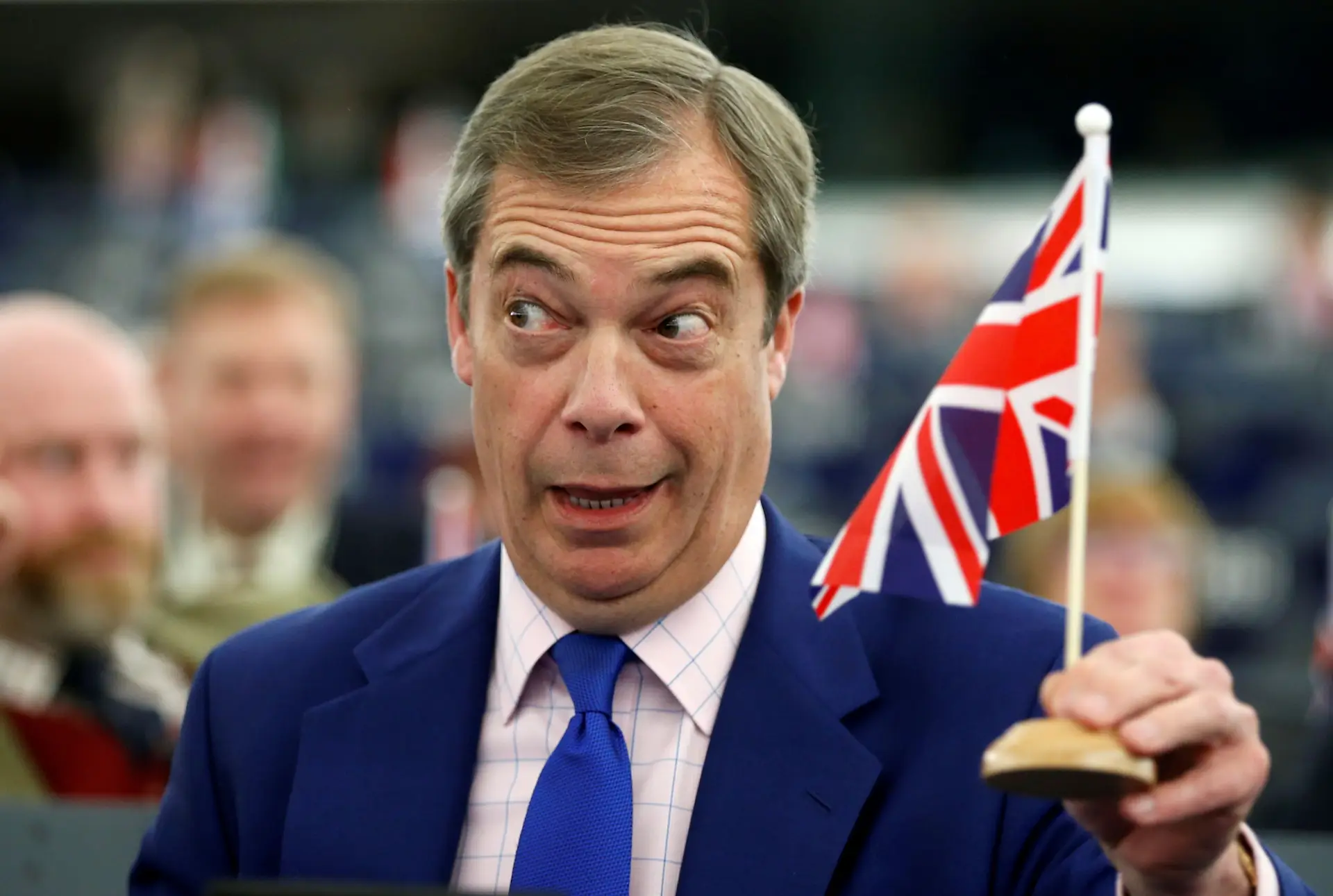 O britânico Nigel Farrage, copresidente do Grupo da Europa da Liberdade e da Democracia Direta