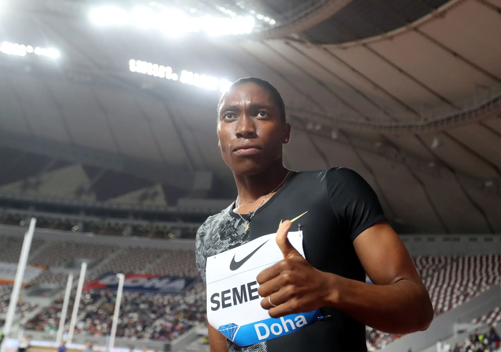 Atleta sul africana Caster Semenya foi tricampeã mundial e bicampeã olímpica dos 800 metros.