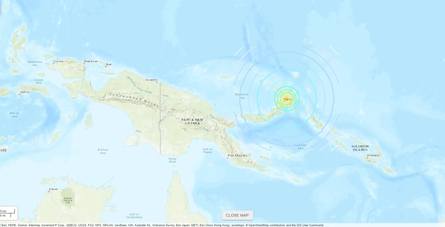 Alerta de tsunami após sismo de 7.5 na Papua Nova Guiné