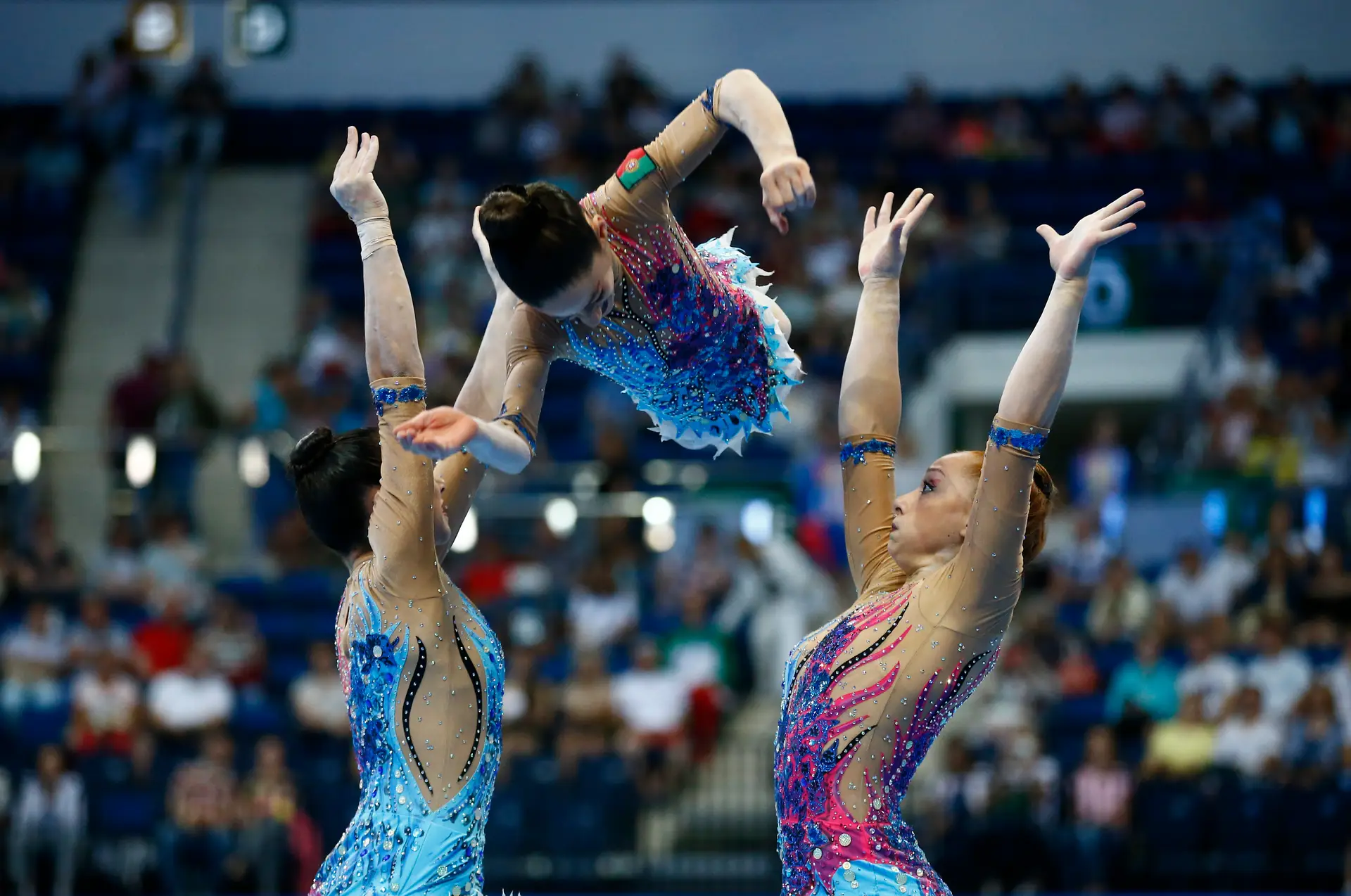 Trio português de ginástica acrobática conquista mais uma medalha de prata em Minsk