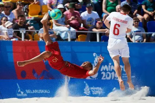 Portugal está na meia-final de futebol de praia nos Jogos Europeus
