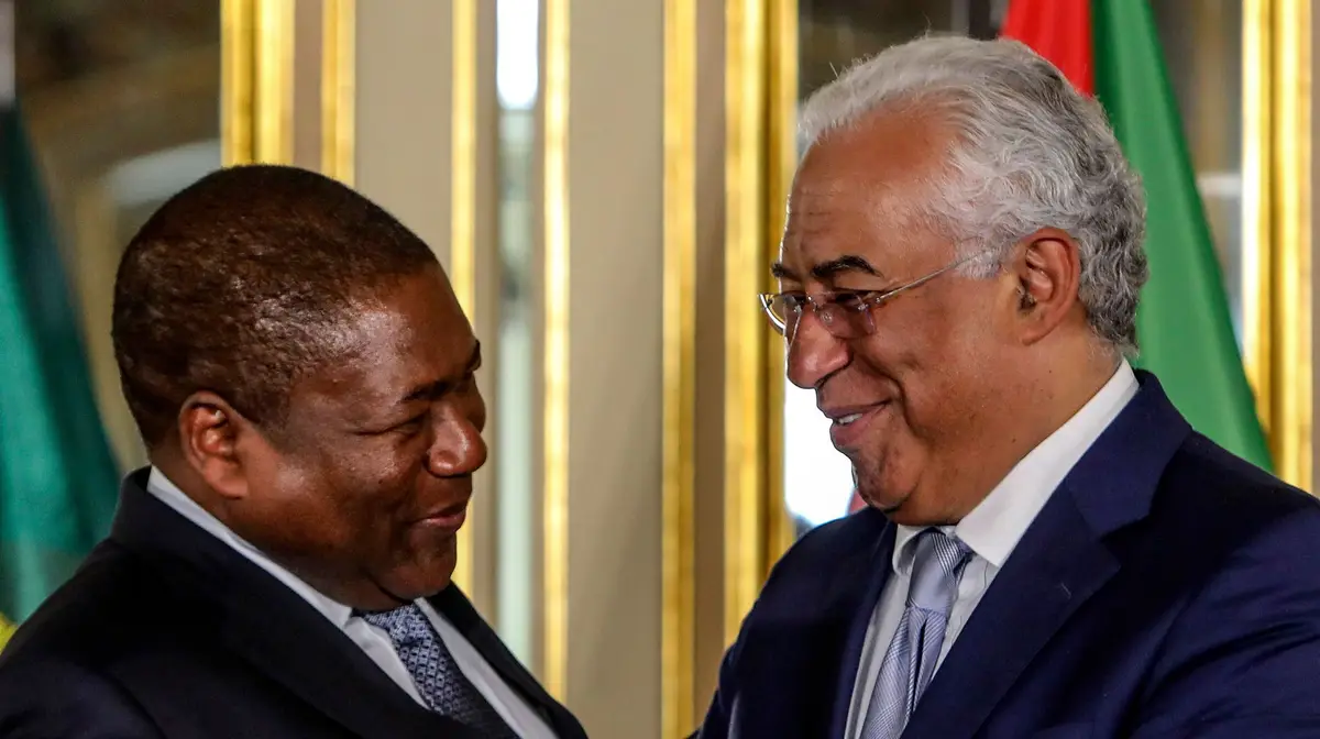 Costa e Nyusi em Lisboa em julho de 2019