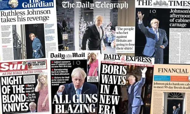 Boris Johnson no Parlamento após remodelação considerada como "carnificina"