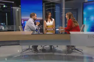 José Gusmão  e Margarida Balseiro Lopes no Esquerda-Direita