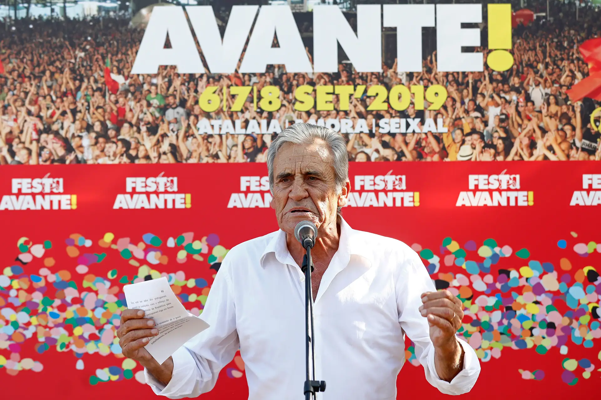Jerónimo de Sousa na Festa do Avante! em 2019