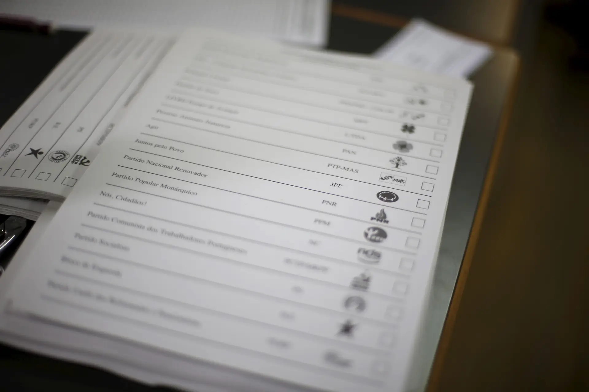 Boletim de voto das legislativas de 2015