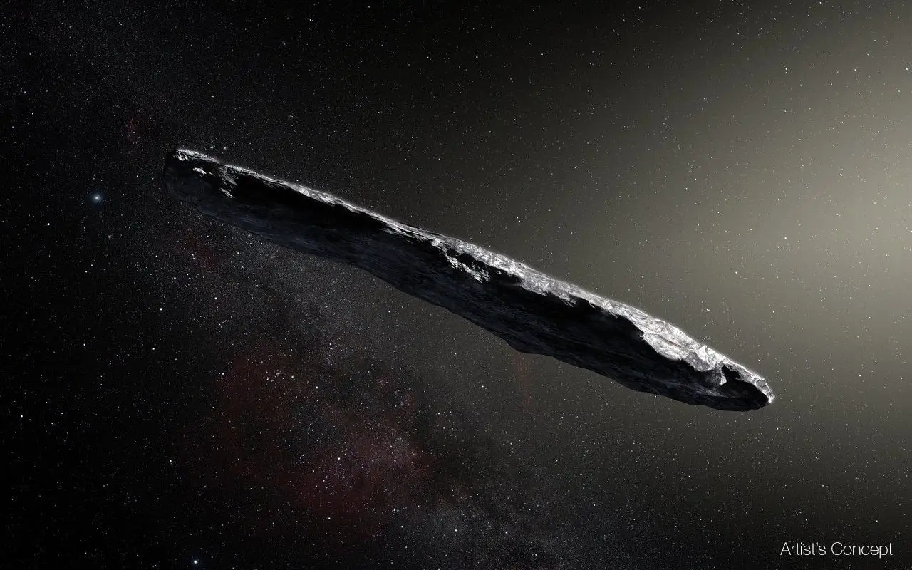 'Oumuamua, o primeiro objeto interestelar conhecido.