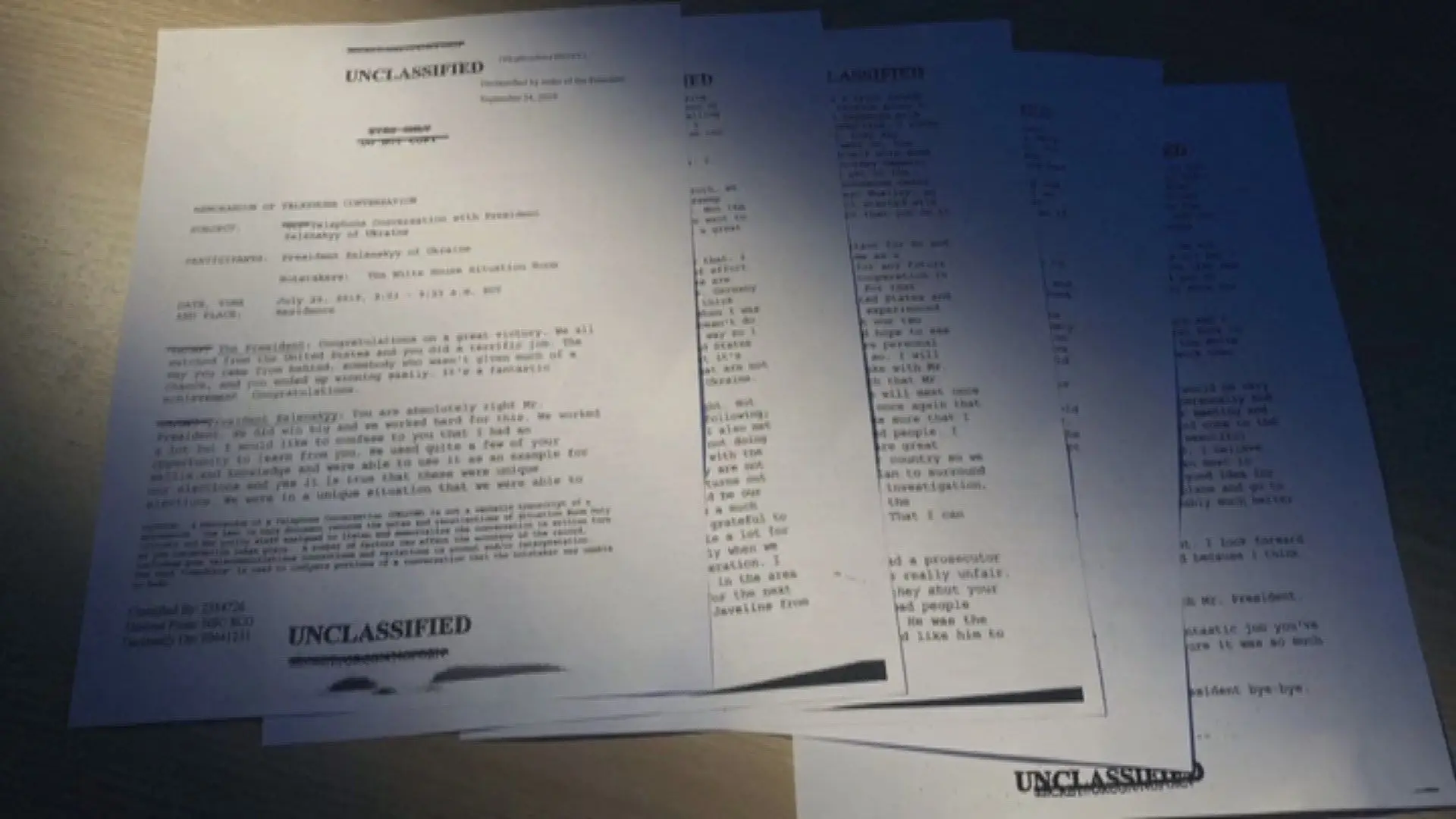 Documentos confirmam que Trump pediu investigação a Biden