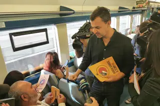 Comboios, visita de estudo e o investimento nos transportes públicos - Um dia na campanha do PAN