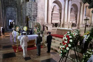 Figuras do CDS, Governo e Presidente da República nas cerimónias fúnebres de Freitas do Amaral