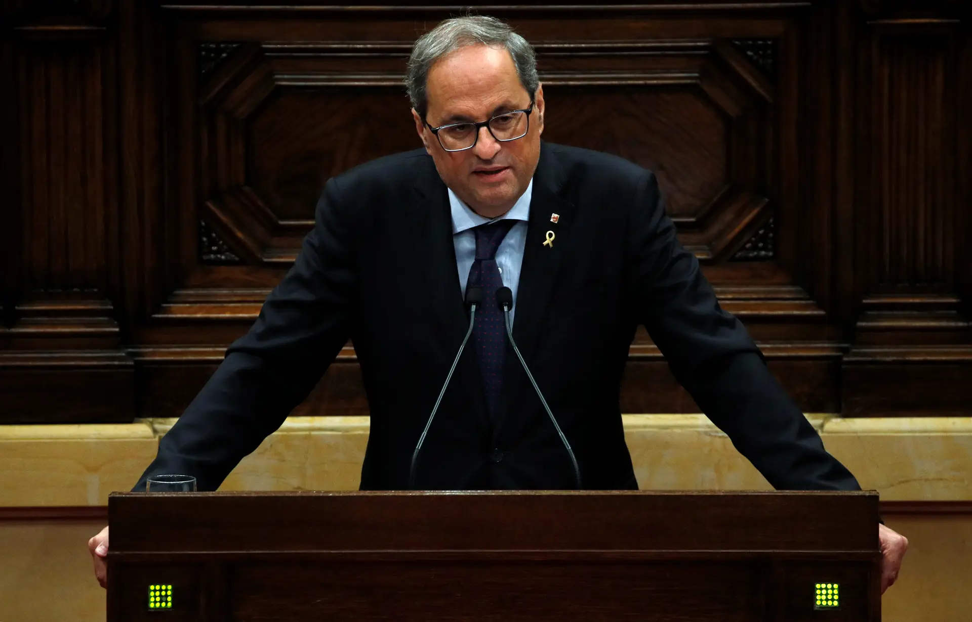 Torra faz apelo formal para novo referendo na Catalunha