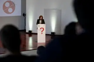 Leonor Beleza, presidente da Fundação Champalimaud e ex-ministra da Saúde, fez o discurso que deu início à sessão