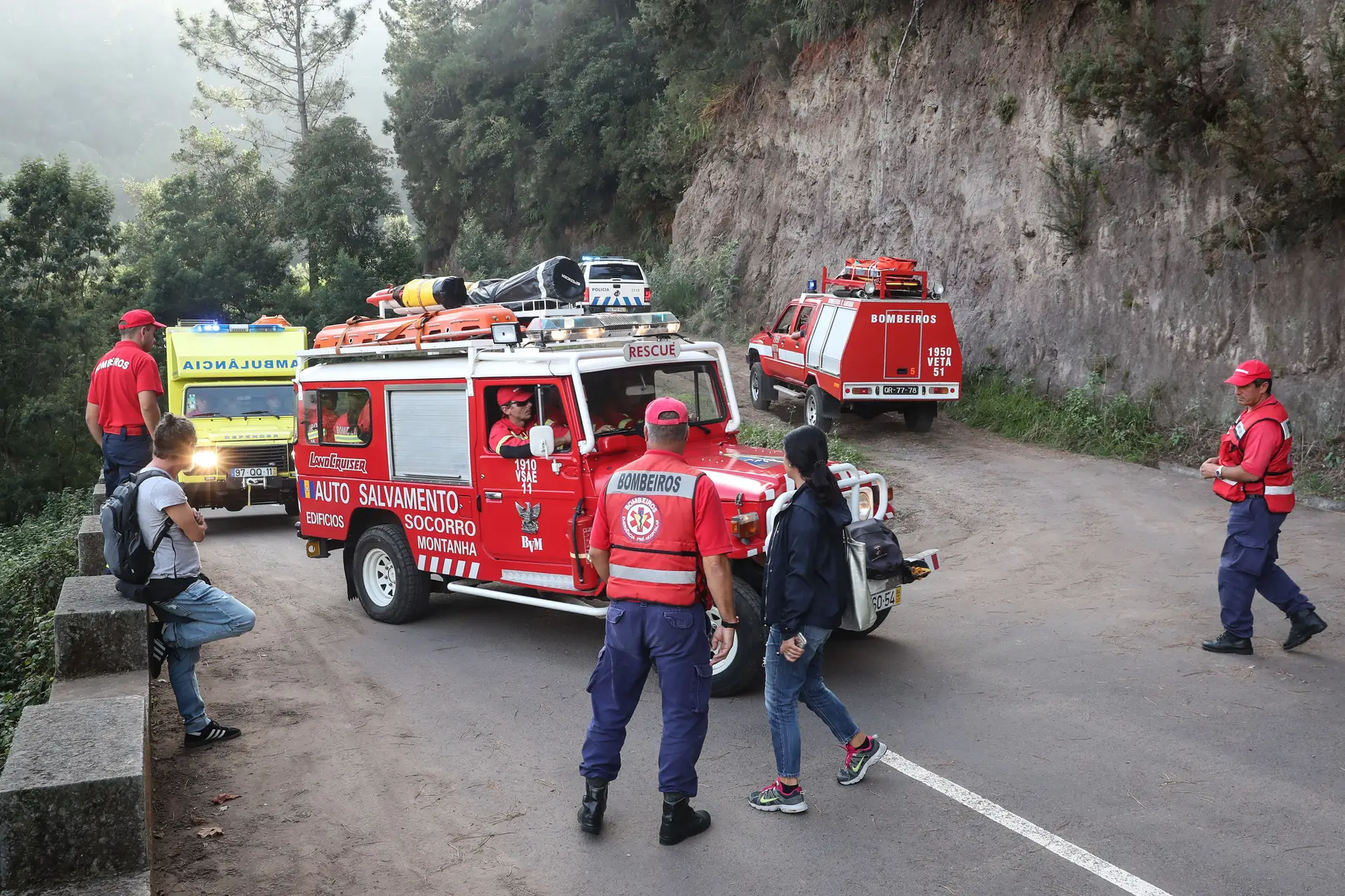 Duas pessoas soterradas no Caldeirão Verde, na Madeira