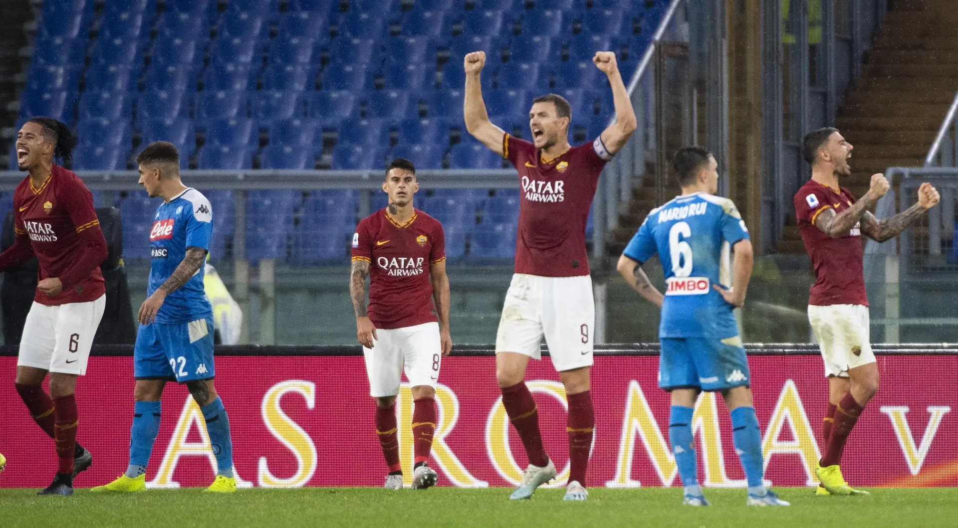 Roma, de Paulo Fonseca, vence Nápoles e sobe ao pódio da Serie A