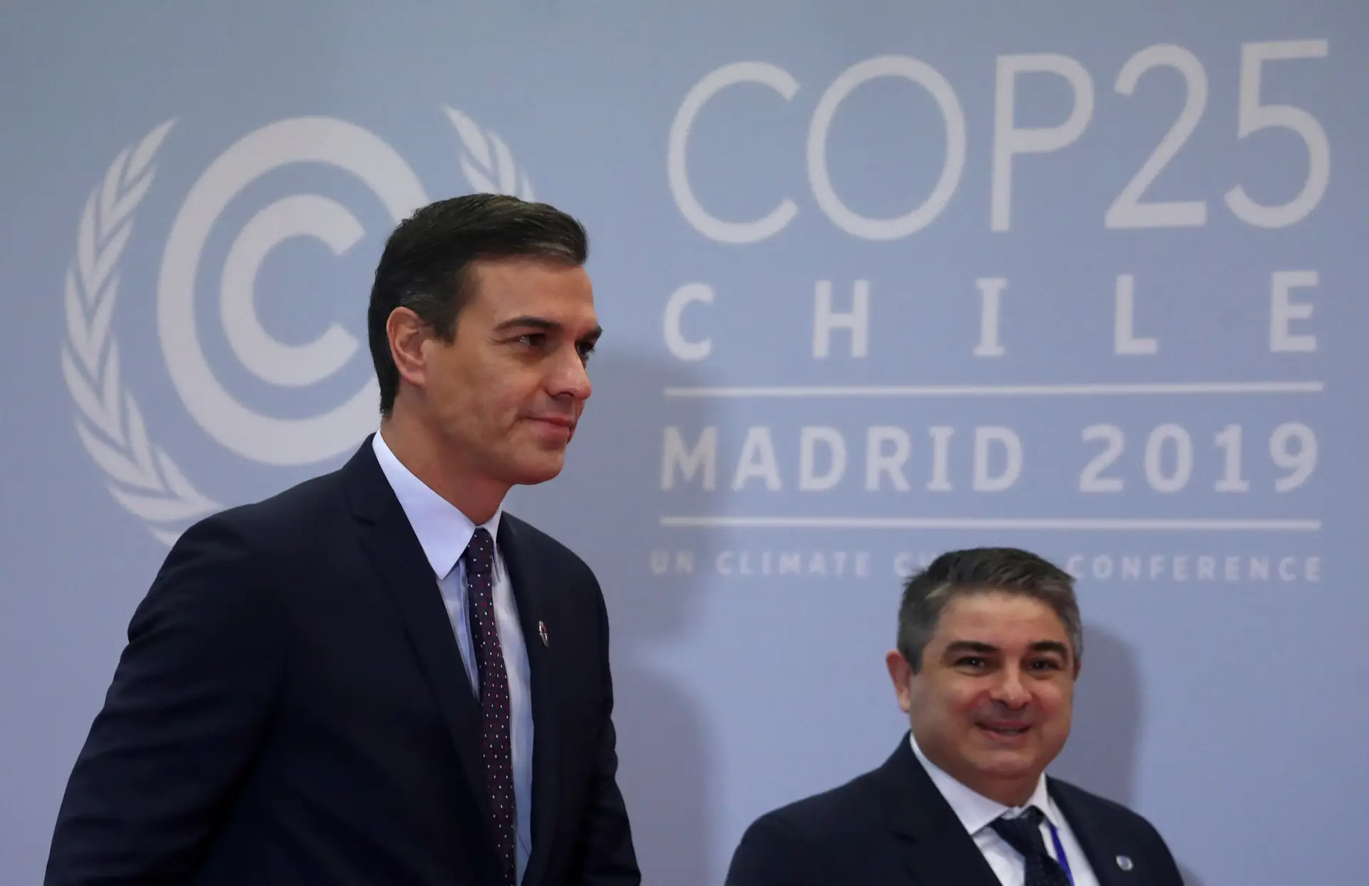 Pedro Sanchez, Primeiro-minitro espanhol, à chegada à COP25.