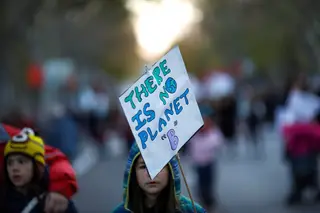 Líderes do BE, PAN e OS Verdes na Marcha pelo Clima em Madrid