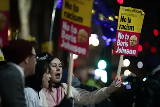 "Não ao Boris Johnson", manifestantes nas ruas contestam resultado das eleições