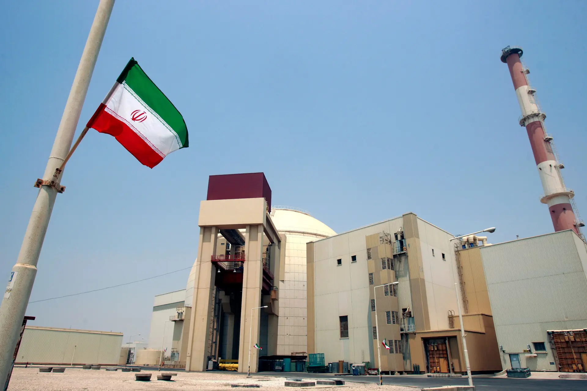 Central nuclear de Bushehr, Irão.