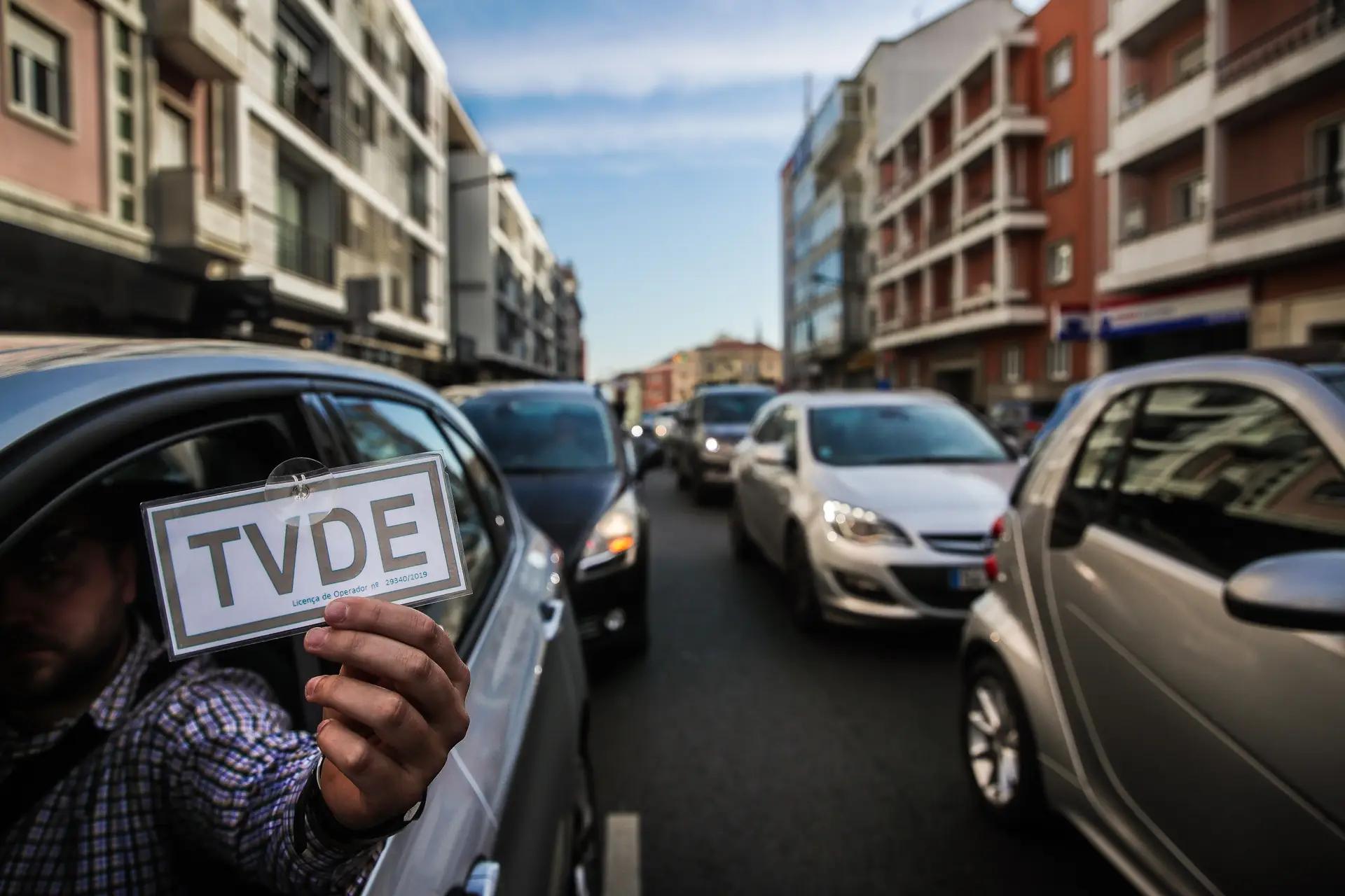 Motoristas da Uber protestam com buzinadelas em Lisboa