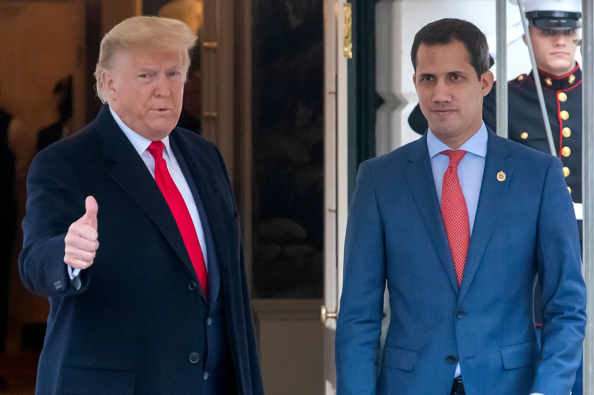 Trump e Guaidó reunidos para discutir transição democrática na Venezuela
