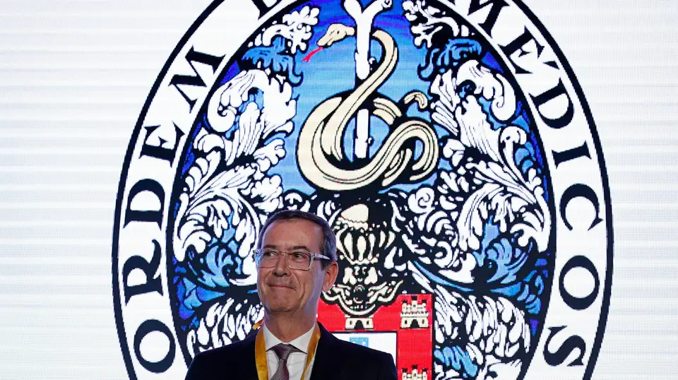 O bastonário da Ordem do Médicos, Miguel Guimarães, durante a cerimónia de tomada de posse para o triénio 2020-2022, Lisboa.
