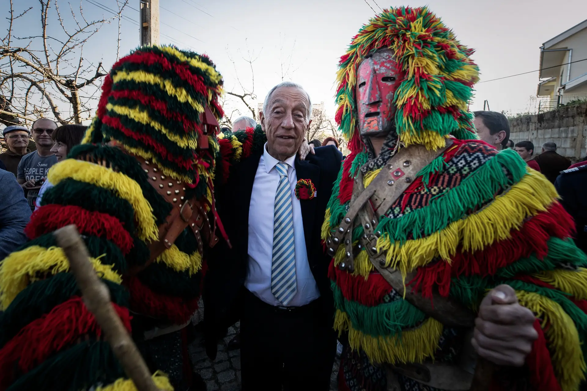 Marcelo realça o que Portugal tem de melhor entre os Caretos de Podence