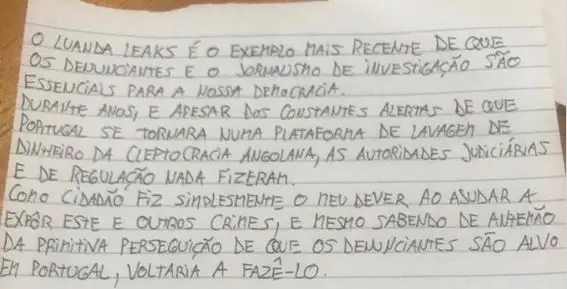 Ana Gomes divulga mensagem de Rui Pinto