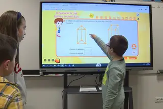 Quadros interativos nas salas de aula