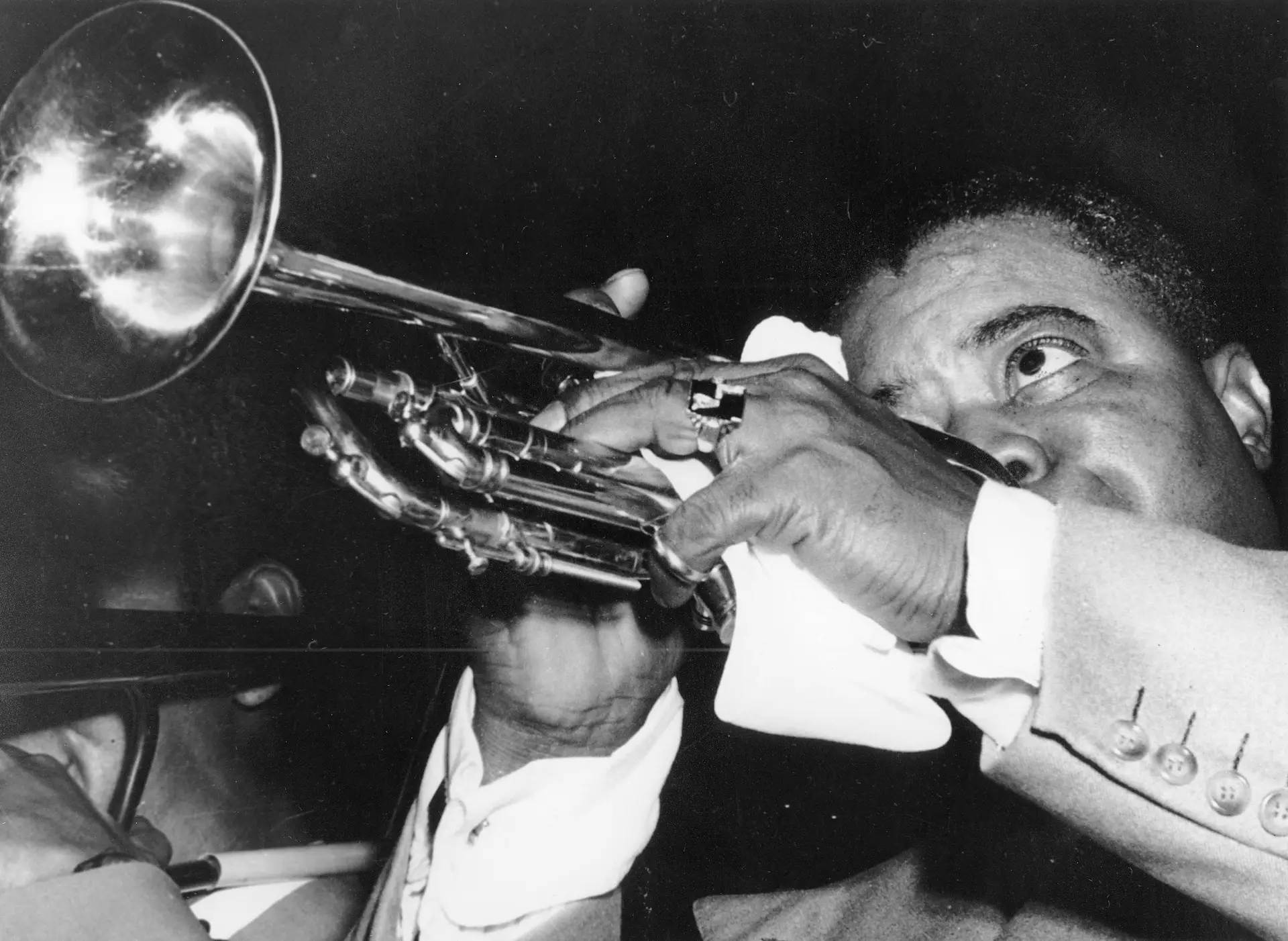 Louis Armstrong num concerto na Suécia em 1952