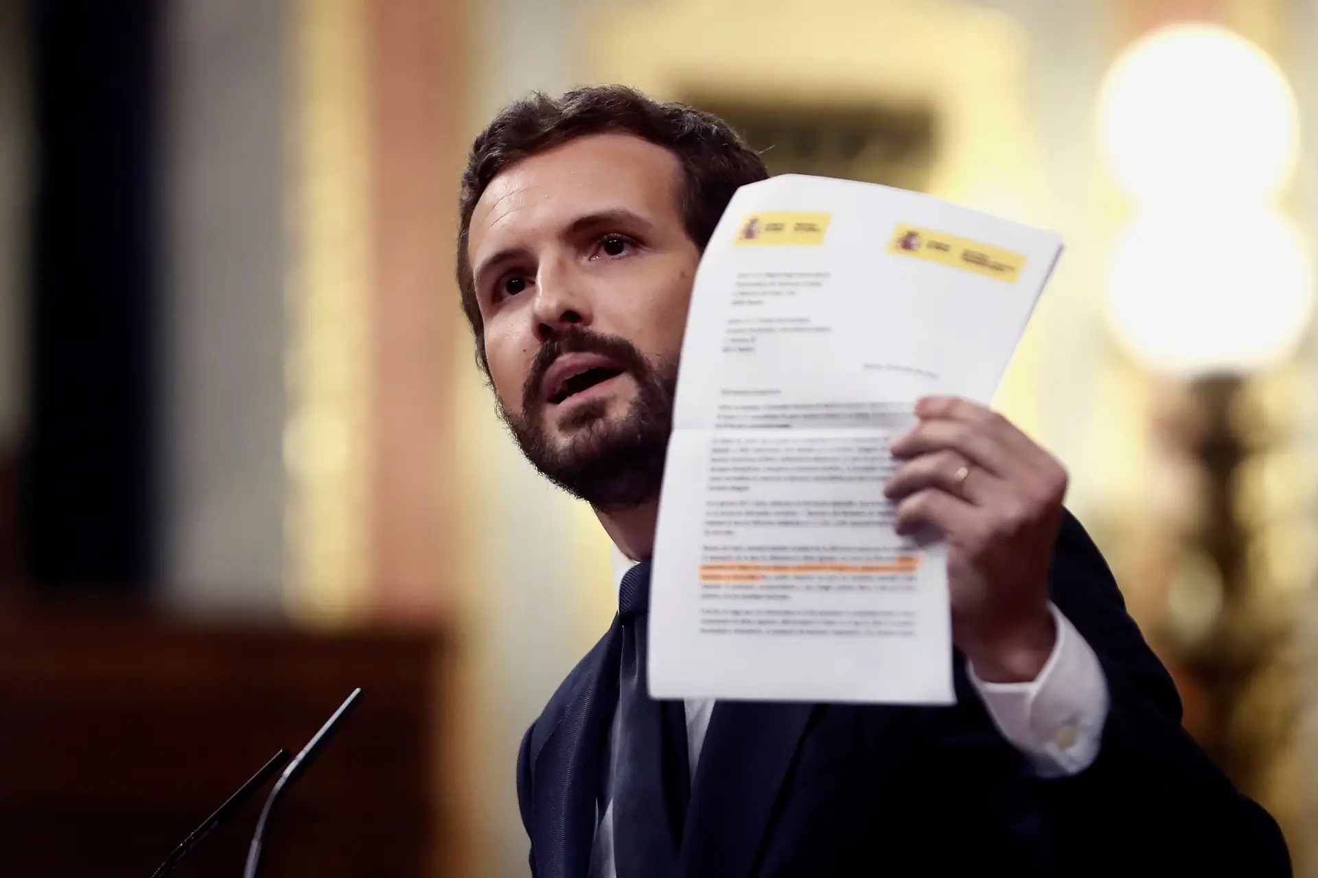 Líder da oposição espanhola, Pablo Casado