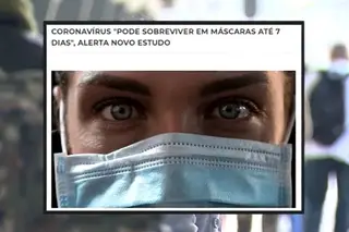 Coronavírus fica 7 dias nas máscaras após contaminação?