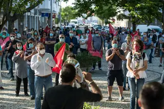 Marcha pelo emprego em Sines