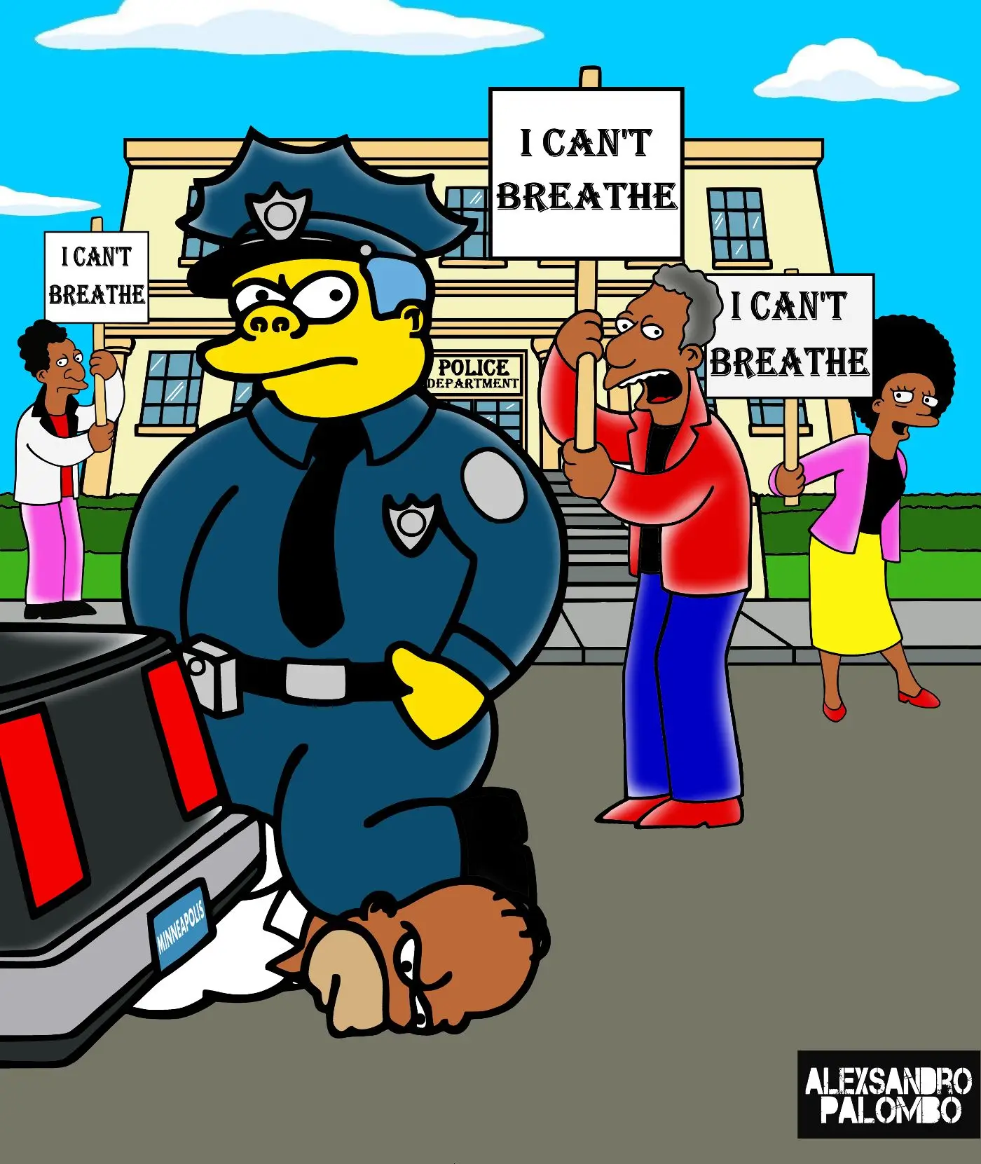 "Os Simpsons" mudaram de cor em homenagem a George Floyd